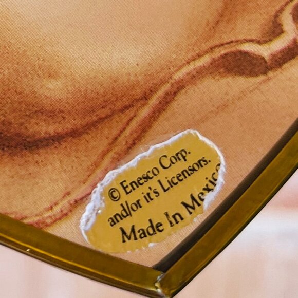 Vintage Enesco glass sun catcher of cupid sleeping - Picture 7 of 7